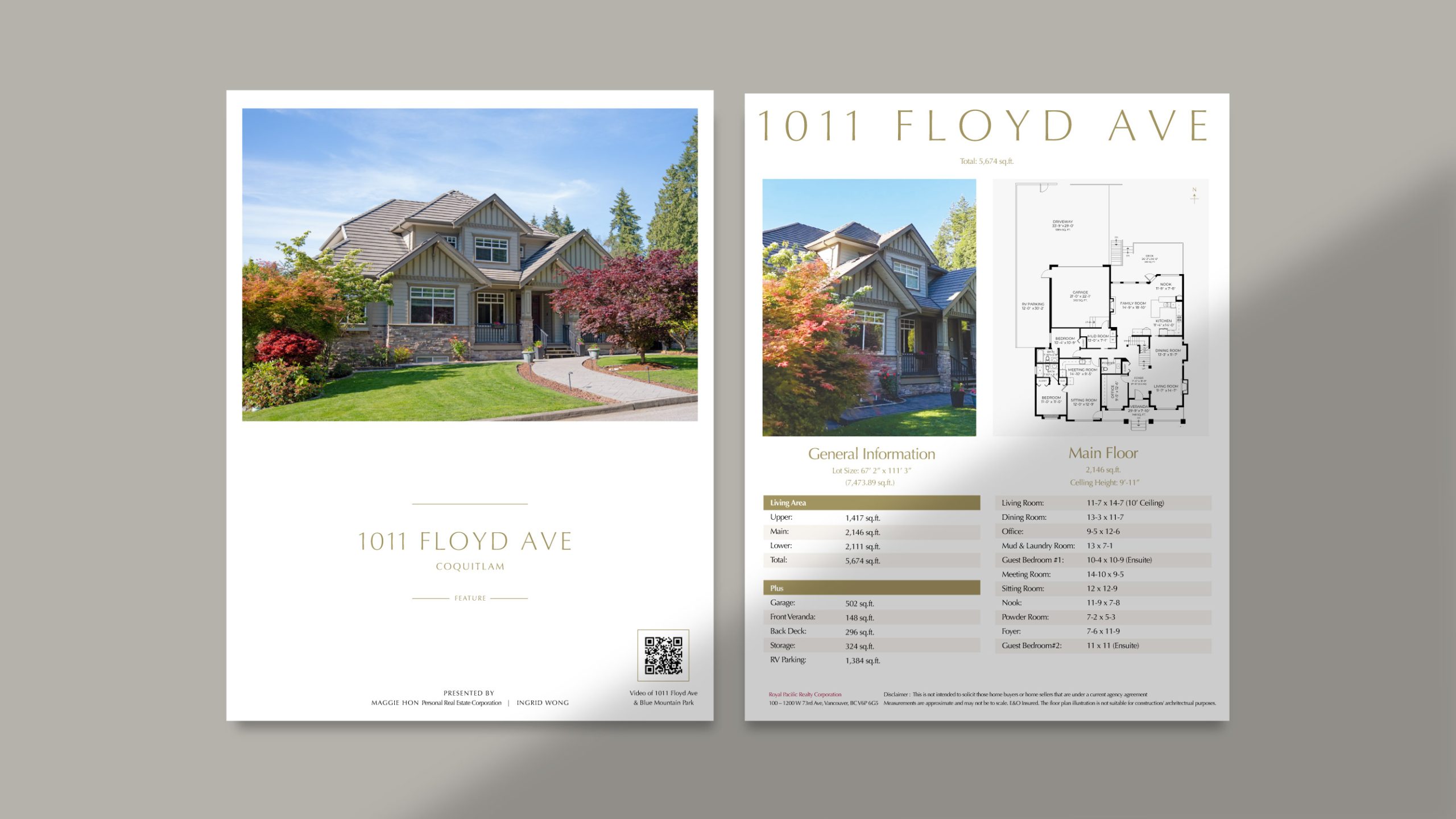 Vancouver Royal Pacific Realtor Marketing Materials Design